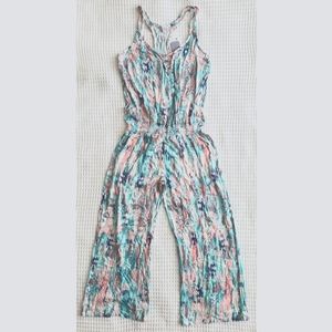 SPLENDID carribean blurred pastels crop jumpsuit